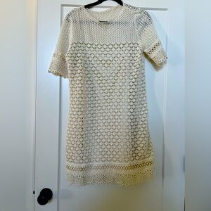 Zara cream midi dress ( no tags) they were cut out